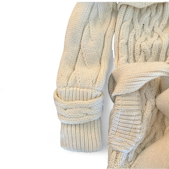 SuperDry Cozy Cream Hooded Zip Cardigan with Belt - Picture 2 of 9